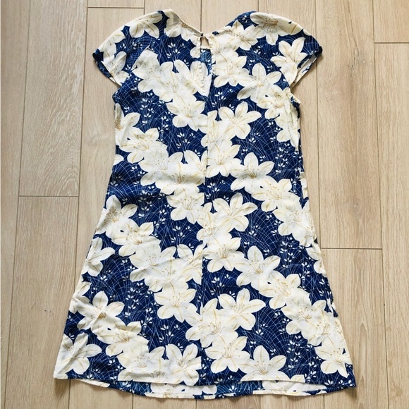 Zara Blue & White Floral Dress Women’s Size Small - Picture 8 of 9